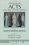 The book of Acts in its Graeco-Roman setting
