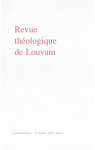 REVUE THEOLOGIQUE DE LOUVAIN. Trimestriel, fasc. 4, 32è Année, - septembre-décembre 2001 - Les quatre vivants, l'évangile et les évangiles