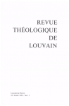 REVUE THEOLOGIQUE DE LOUVAIN. Trimestriel, fasc. 1, 23è Année, - janvier-mars 1992 - Ministère et mémorial de la vérité