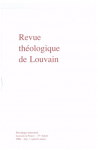 REVUE THEOLOGIQUE DE LOUVAIN. Trimestriel, fasc. 1, 37è Année, - janvier-mars 2006 - De la relation entre religion et politique 