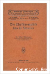 Die Christusmystik des Apostels Paulus